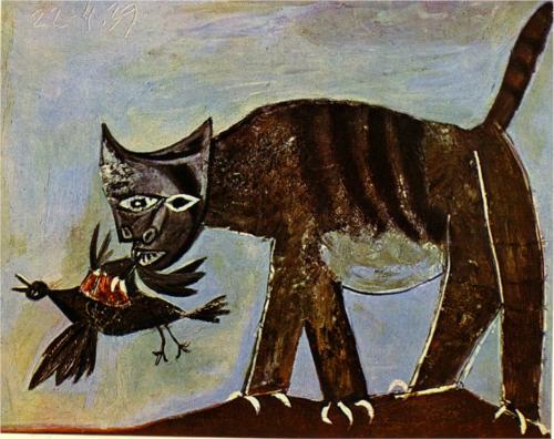 1p Pablo Picasso (Spanish artist, 1881–1973) Cat catching a bird 1939